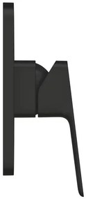 Baterie dus incastrata Grohe Cubeo negru mat fara corp ingropat