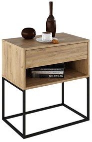 Noptieră Autor (stejar artisan + negru) . 1116236