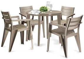 Julisa 4+1 set de mobilier de grădină cappuccino