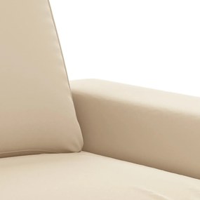Canapea de o persoana, Crem, 60 cm, textil microfibra Crem, 94 x 77 x 80 cm