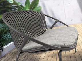 Set mobilier de exterior din 4 piese Saori gri inchis