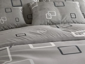 Lenjerie de pat din bumbac Renforce CUBURI gri Dimensiune lenjerie de pat: 70 x 90 cm | 140 x 200 cm