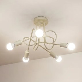 Lustră aplicată OXFORD 5xE27/15W/230V crem