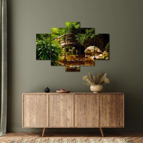 Tablou - Pod prin râu (150x105 cm)