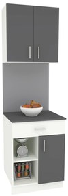 Set Bucatarie Berna, Antracit/Alb, L 60 cm