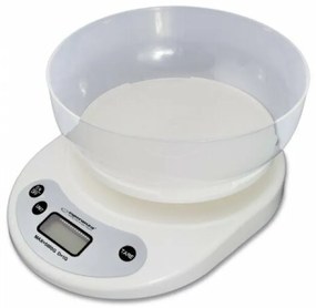 Cantar de bucatarie cu bol Esperanza Coconut EKS007 max 5kg Alb