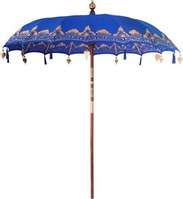 vidaXL Parasol Balinez albastru 215 x 215 x 260 cm