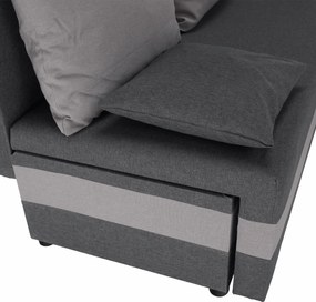 Set de canapea universal, gri/gri deschis, PAGI COLţ UNI