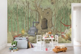 Tapet Fairy Tale, Forest Green, Rebel Walls