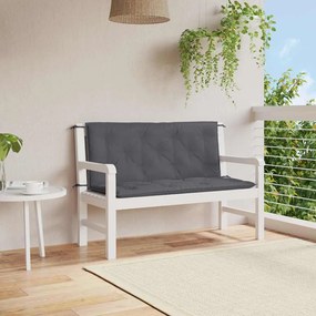 vidaXL Pernă bancă de grădină antracit 120x(50+50)x7cm material oxford