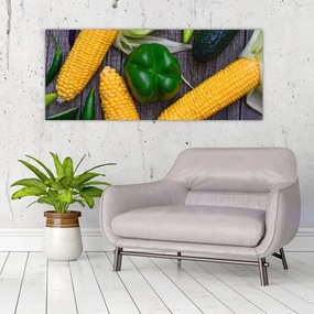Tablou - legume (120x50 cm), în 40 de alte dimensiuni noi