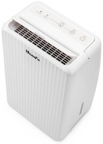 Dezumidificator Woods MRD10G, 102 m³/h, Pana la 40 m², Pentru bai, 10l/24h, Timer, Debit reglabil, Hidrostat, Alb