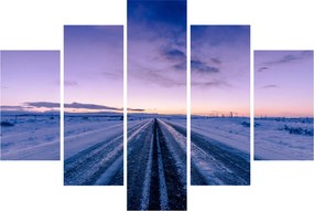 Tablou - autostrada iarna (150x105 cm)