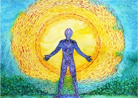 Tablou pe sticlă - Puterea spiritului (70x50 cm)