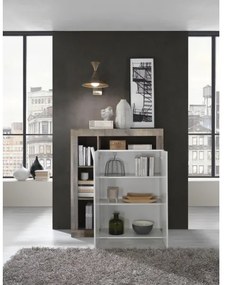 Comodă LENOR albă/maro