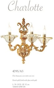 Aplica de perete LUX realizat manual Charlotte