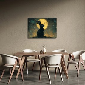 Tablou - Iepure cu lună (70x50 cm)