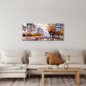 Tablou - Viața în oraș (120x50 cm)