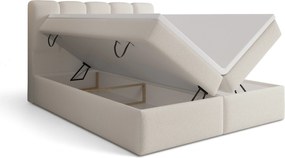 Pat continental cu spațiu de depozitare Tenor 160x200 - bouclé bej Quelle 03