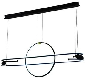 Lustră LED dimabilă pe cablu LED/95W/230V 3000-6500K + telecomandă