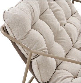 Set mobilier de grădină bej tapițat pentru 4 persoane Nilo – House Nordic