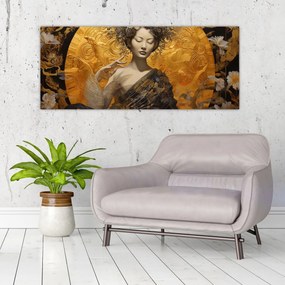 Tablou - Doamnă japoneză (120x50 cm)