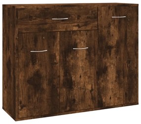 815366 vidaXL Servantă, stejar fumuriu, 88x30x70 cm, lemn prelucrat