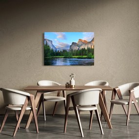 Tablou cu peisaj montan sălbatic (90x60 cm)