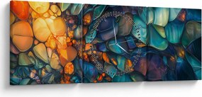 Tablou - Mozaic de sticlă (cu ceas) (90x30 cm)