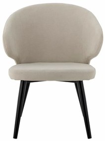 Scaun dining, natur, din stofa, Loon