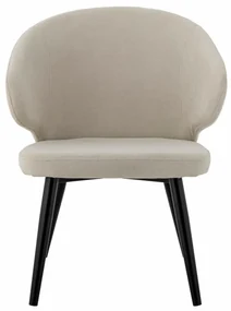 Scaun dining, natur, din stofa, Loon