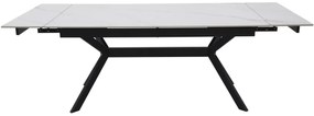 Masa extensibila Imperia alb/negru L160-220xl90