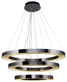 Candelabru LED suspendat pe cablu JESI LED/99W/230V 3000K Ø 100 cm, argintiu