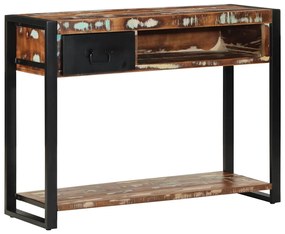vidaXL Consolă multicoloră 100x35x75 cm lemn masiv recuperat