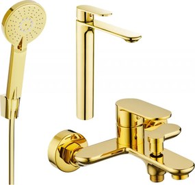 Mexen Milo R40 set pentru cadă, auriu - 71313R40-50