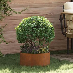 vidaXL Ghiveci din Oțel Corten Oțel Corten Mediu Inserții Decorative