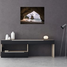 Tablou pe sticlă din peșteră, Noua Zeelanda (70x50 cm)