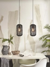 Lustra/Pendul eco din ratan Tanami tube L, bl