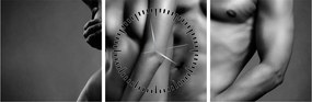 Tablou - Nud (cu ceas) (90x30 cm)