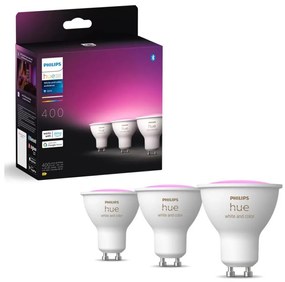 SET 3x bec LED RGBW dimabil Philips Hue WACA GU10/4,2W/230V 2000-6500K