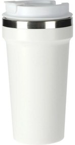 Cană termo albă 500 ml, 17 cm