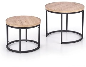 Set de mese de cafea FALKEN cu decor stejar San remo