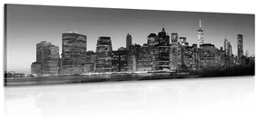 Tablou centrul New Yorkului alb-negru