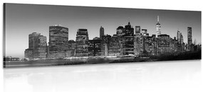 Tablou centrul New Yorkului alb-negru