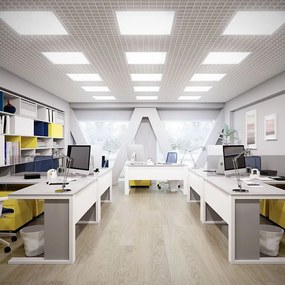 Panou LED incastrat 10219-VT, 36W, 595x595mm, 4320lm, lumina rece, alb, IP20, V-TAC