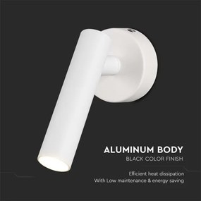 Spot LED de perete LED/2W/230V 3000K alb