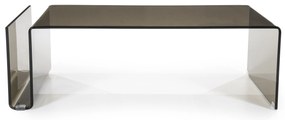 Masuta de cafea din sticla Shadow maro 120x60x38 cm