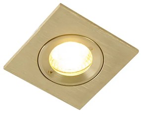 Spot modern îngropat auriu pătrat IP44 - Xena