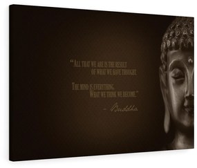 Tablou canvas Motivational Buddha 120x80 cm