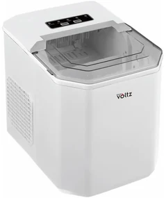 Aparat cuburi de gheata Oliver Voltz OV51447B, 120W, 12 kg/24 ore, 1.3 L, 9 cuburi/ ciclu de operare, Indicator de gheata si apa, Alb